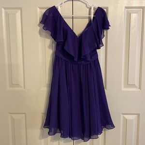 JJs House A-Line V-Neck Knee-Length Chiffon Cocktail Dress